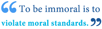 Amoral对不道德